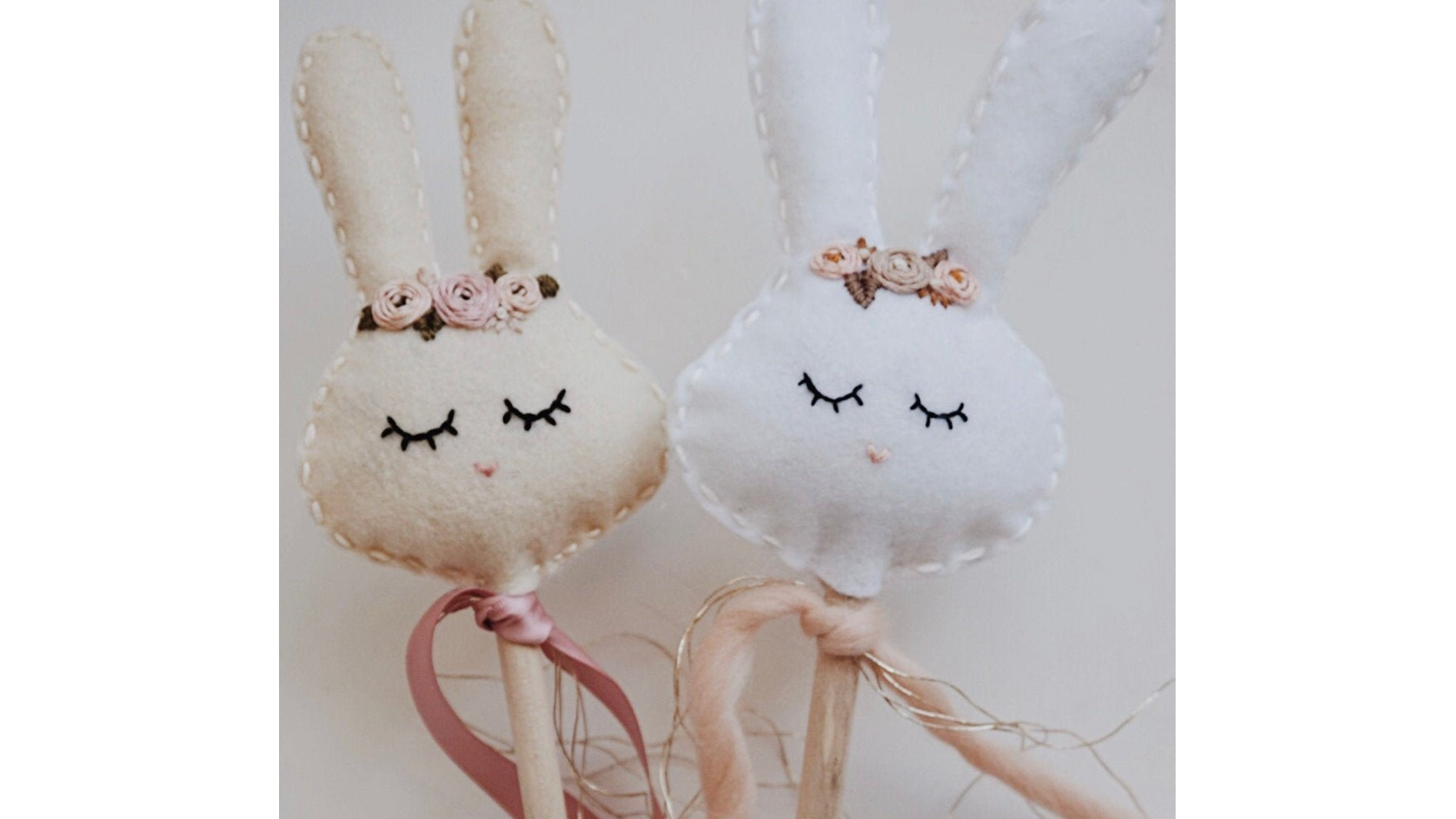 two bunny wands