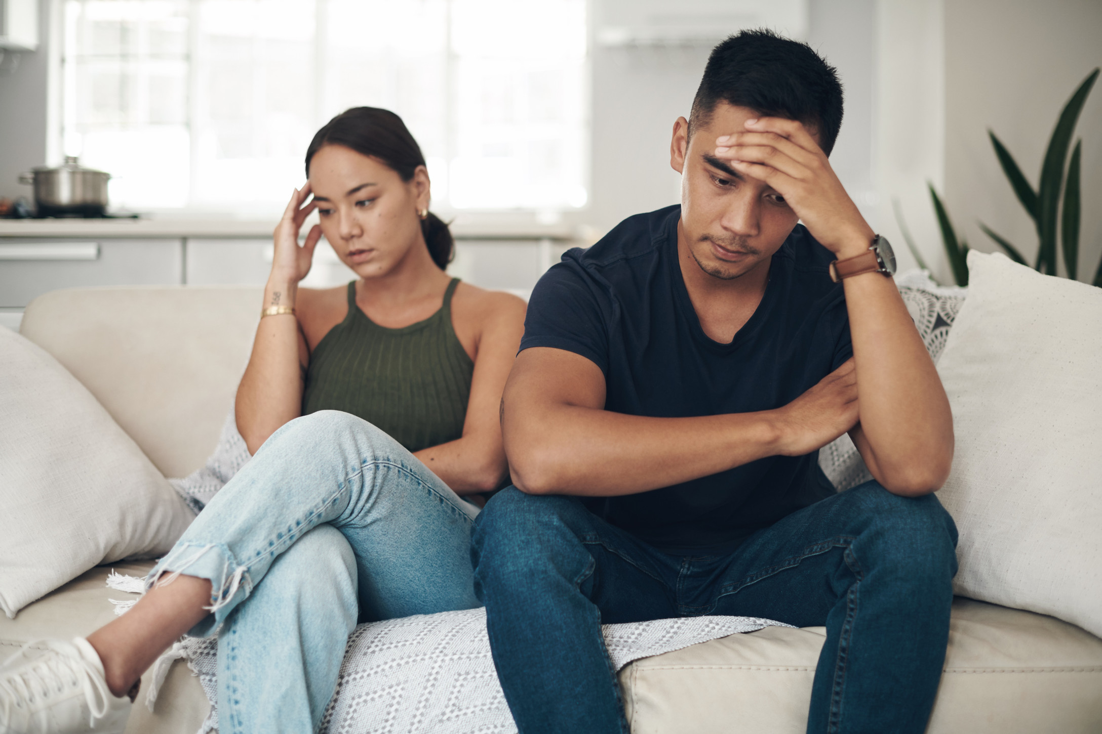 upset couple