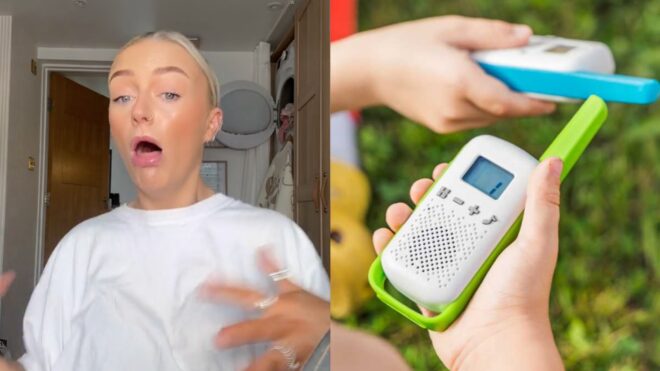 mom warns about walkie talkie toy