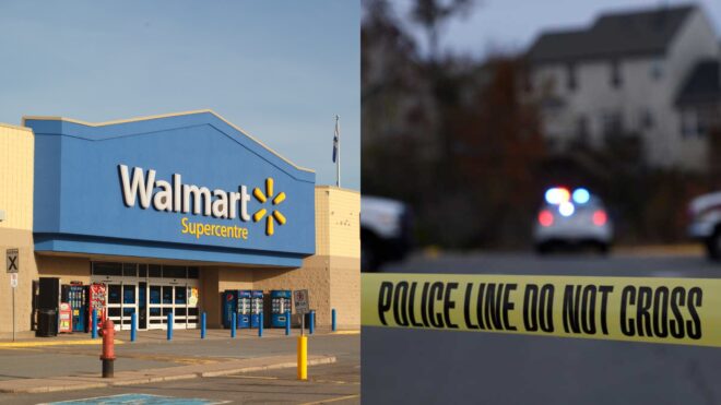 Walmart and crime scene tape