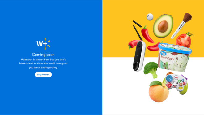 walmart plus splash screen