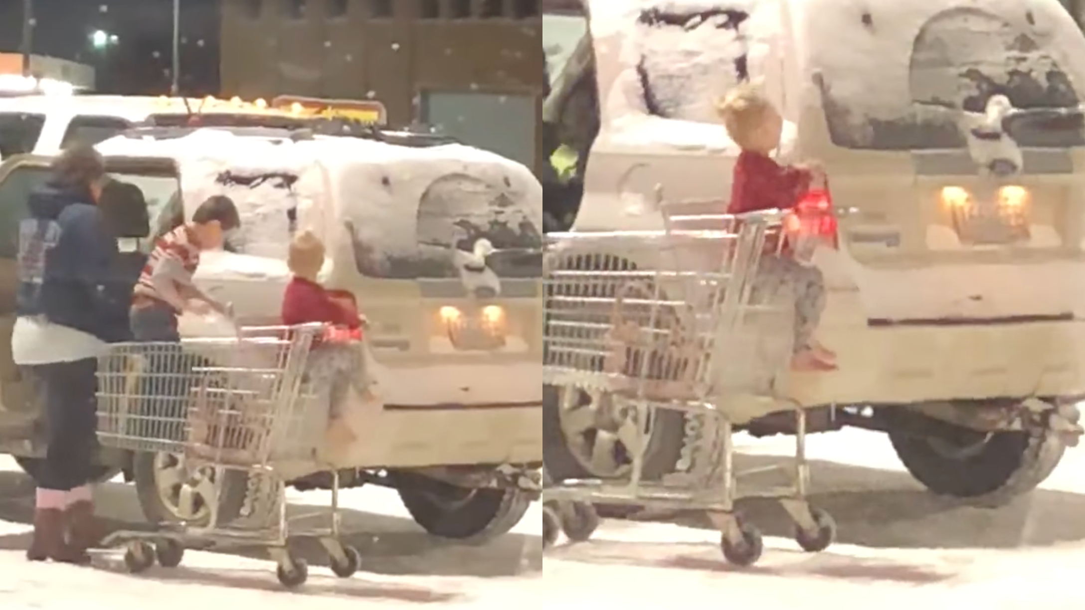 kids with no coats north dakota winter