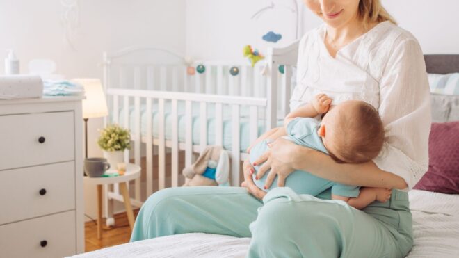 woman breastfeeding