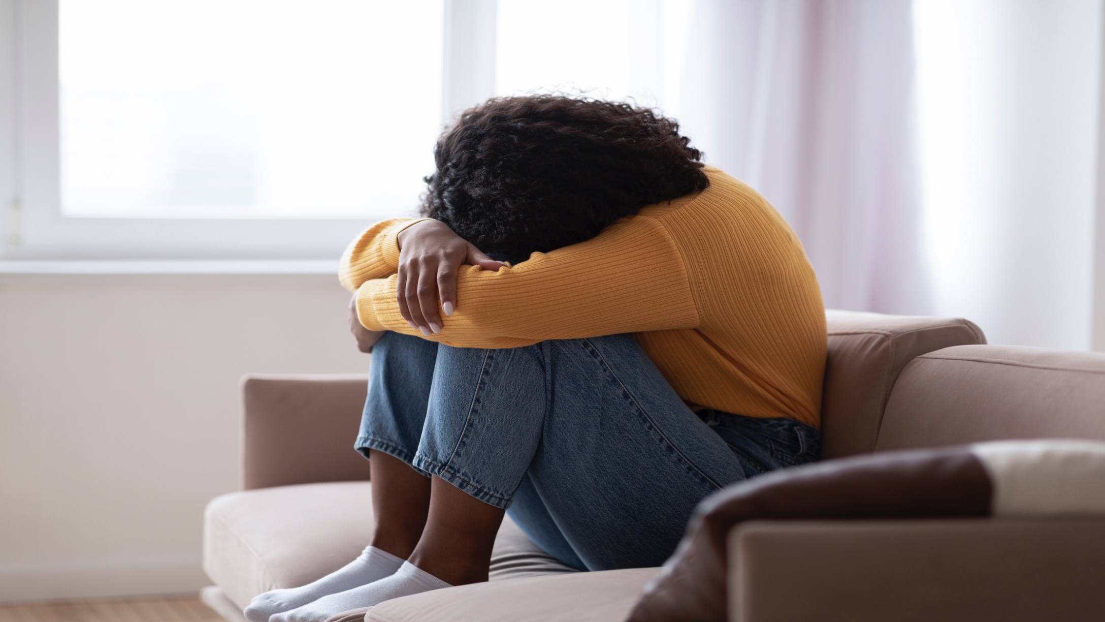 woman crying
