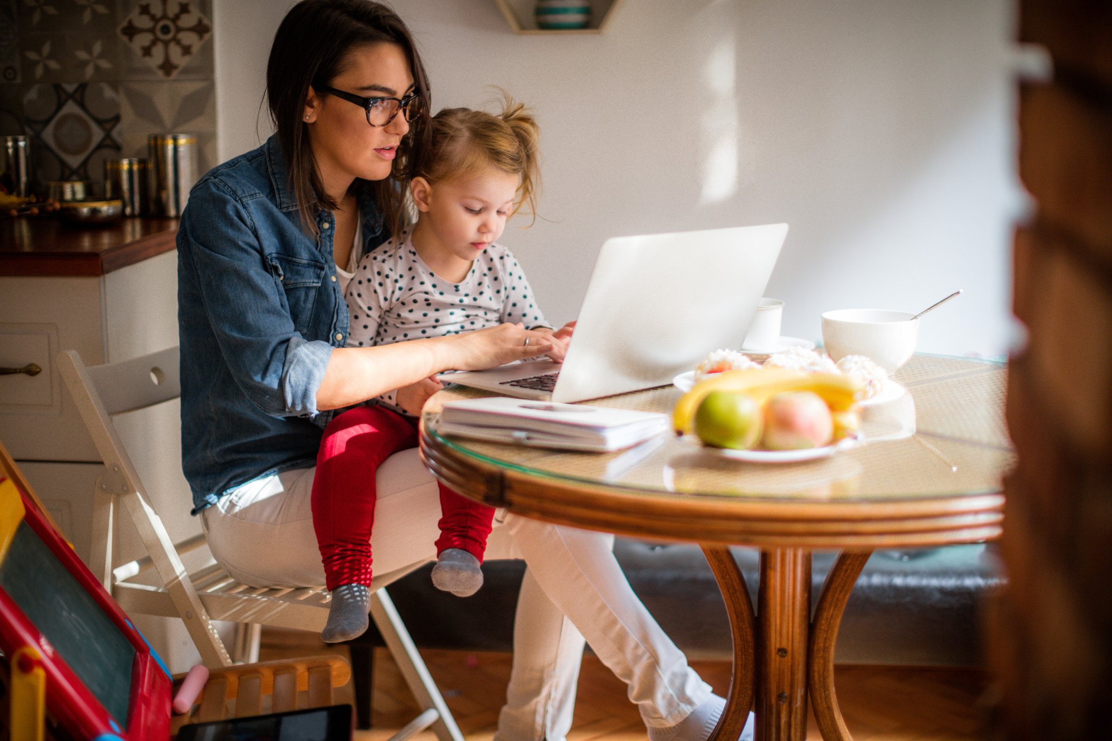 work-from-home mom