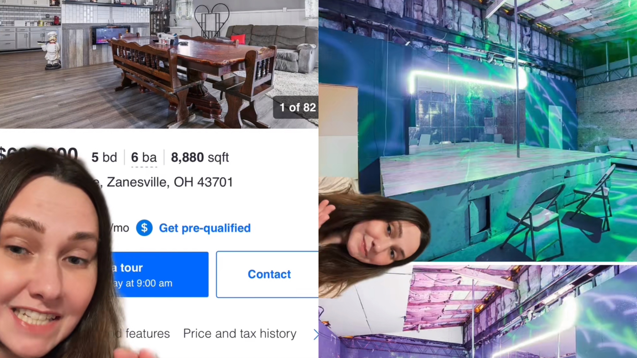Wayne Gheen zillow listing with stripper room