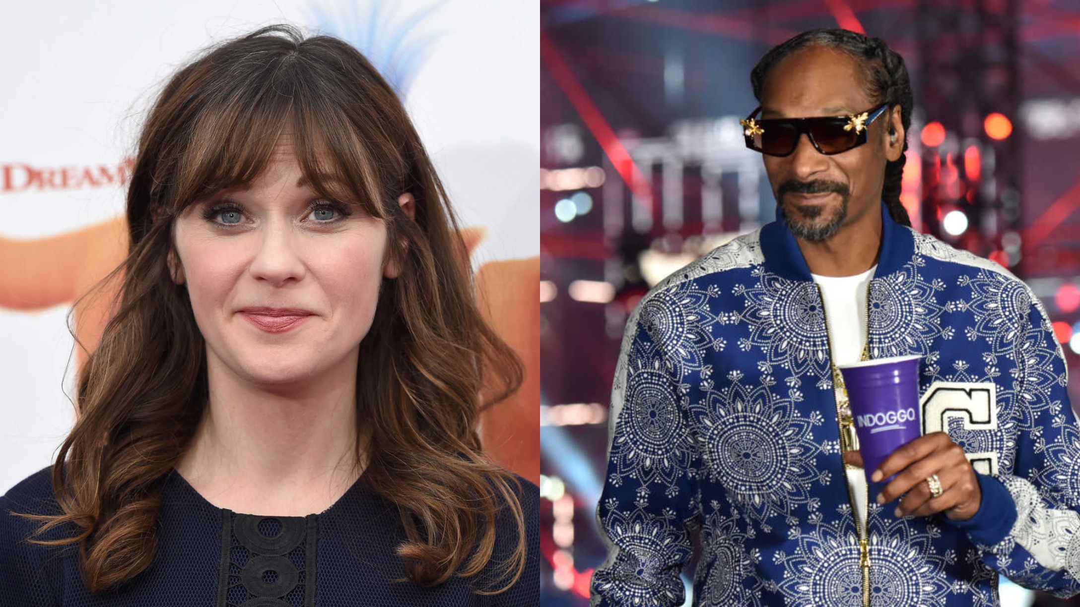 Zooey Deschanel Snoop Dogg