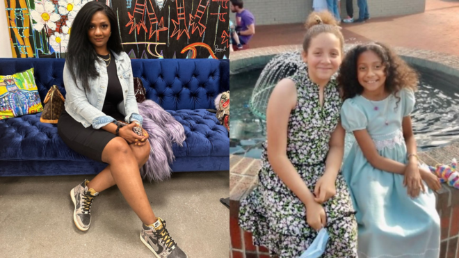 side by side of Rhonda Marie Alston and her daughters Sky and Destiny