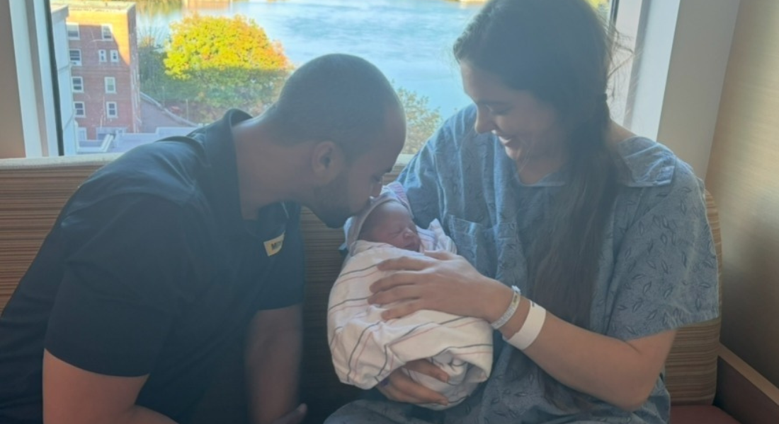 Tori Hildreth, husband Mark Dieuveuil and Bella Reese Dieuveuil