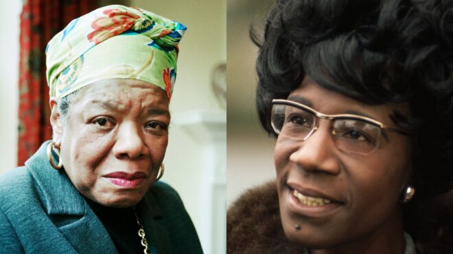 Maya Angelou Shirley Chisholm Black History Month