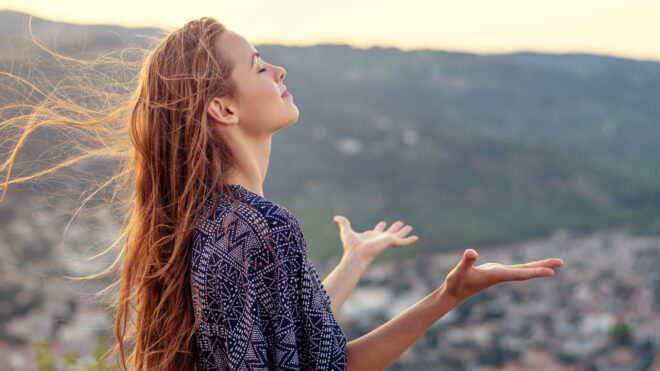 happy woman