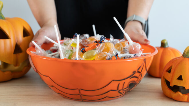 Halloween candy bowl