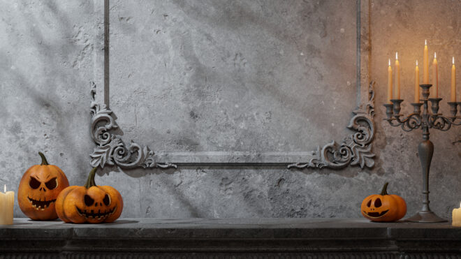 Spooky Halloween decor