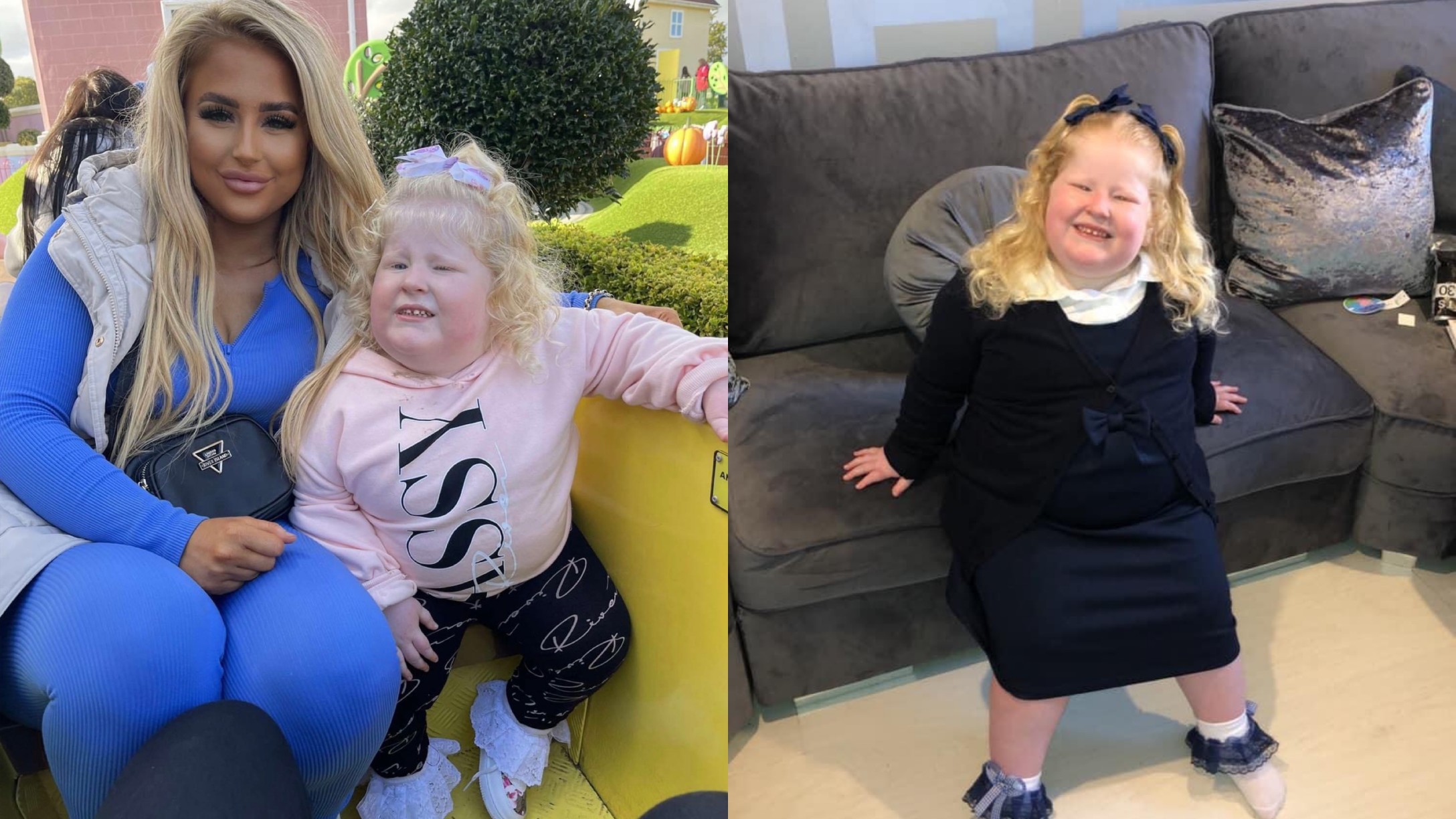 Photos of Holly Williams and her daughter Harlow.