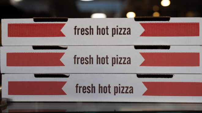 Pizza delivery boxes