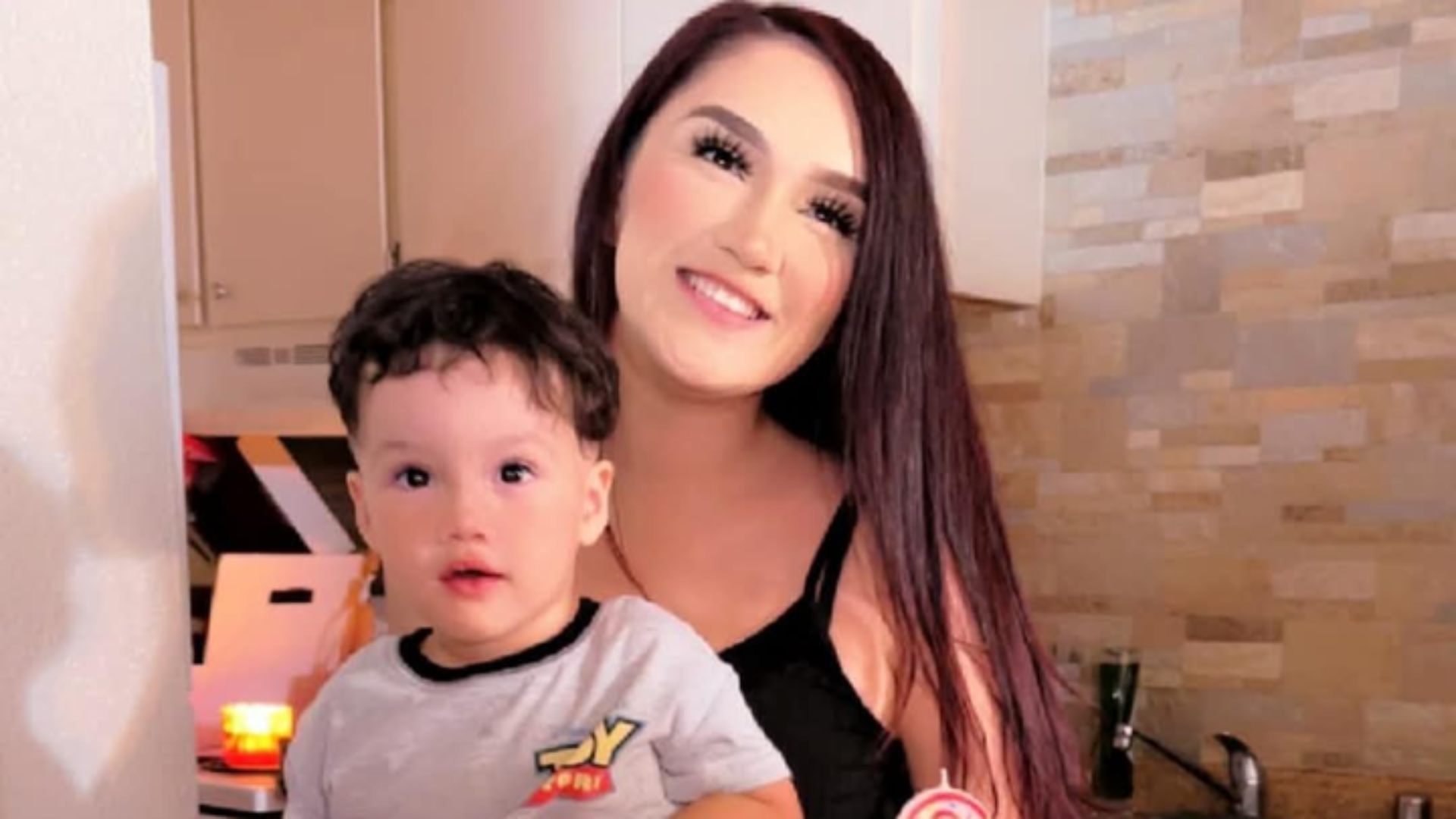 Jessinya Mina and her two-year-old son