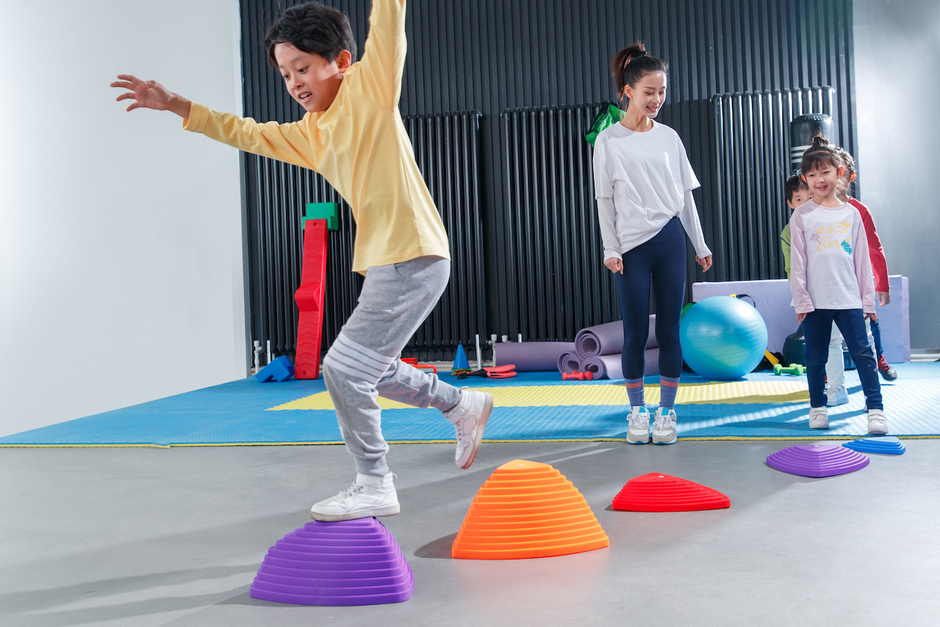 Kids playing inside