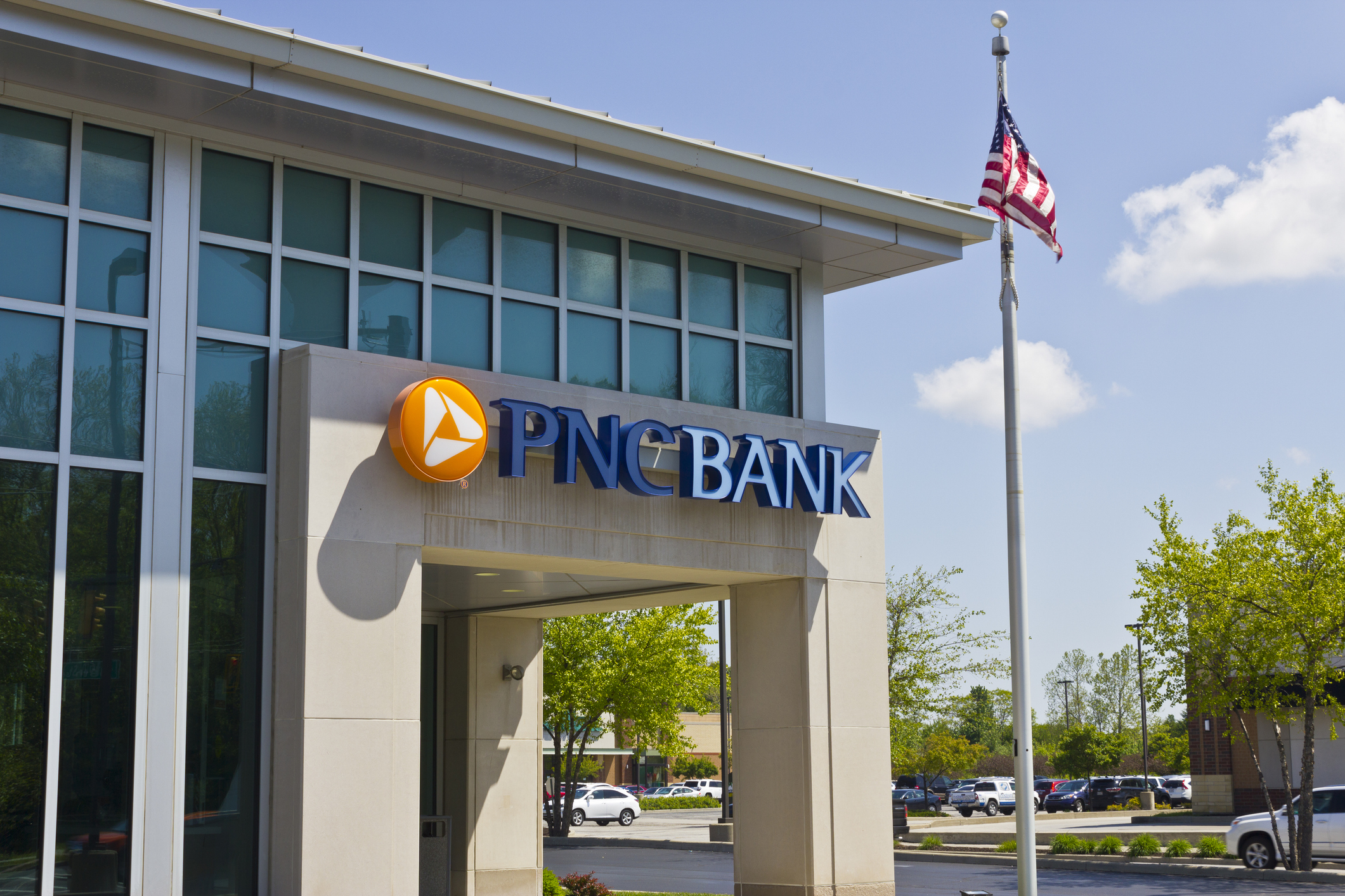 exterior of PNC Bank branch