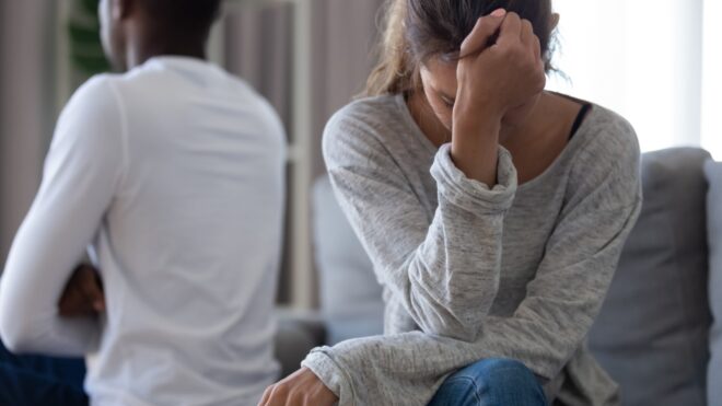 sad couple