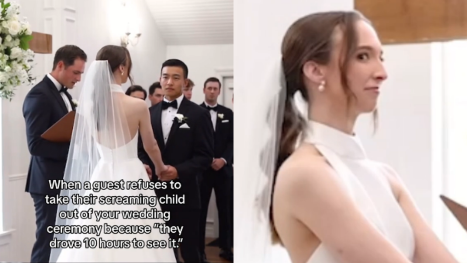 crying-baby-disrupts-child-free-wedding-distracts-bride