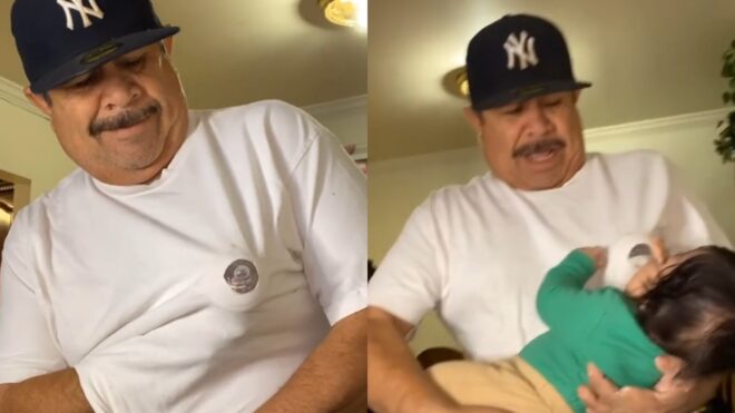 grandpa breastfeeding