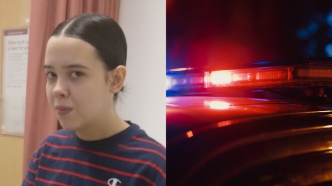 Miranda Corsette; police lights