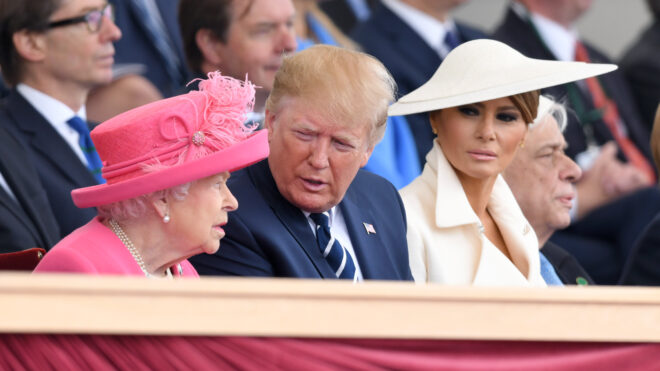 Queen Elizabeth, Donald Trump, Melania Trump