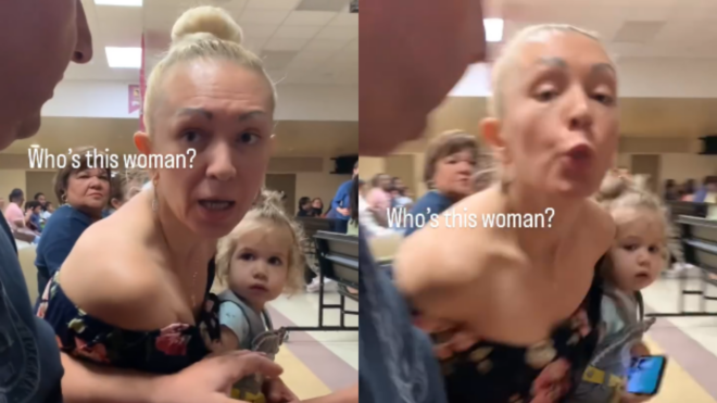 White mom spits on Black woman