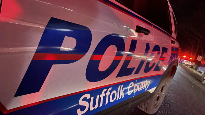 close up of a Suffolk County police car in Long Island, New York