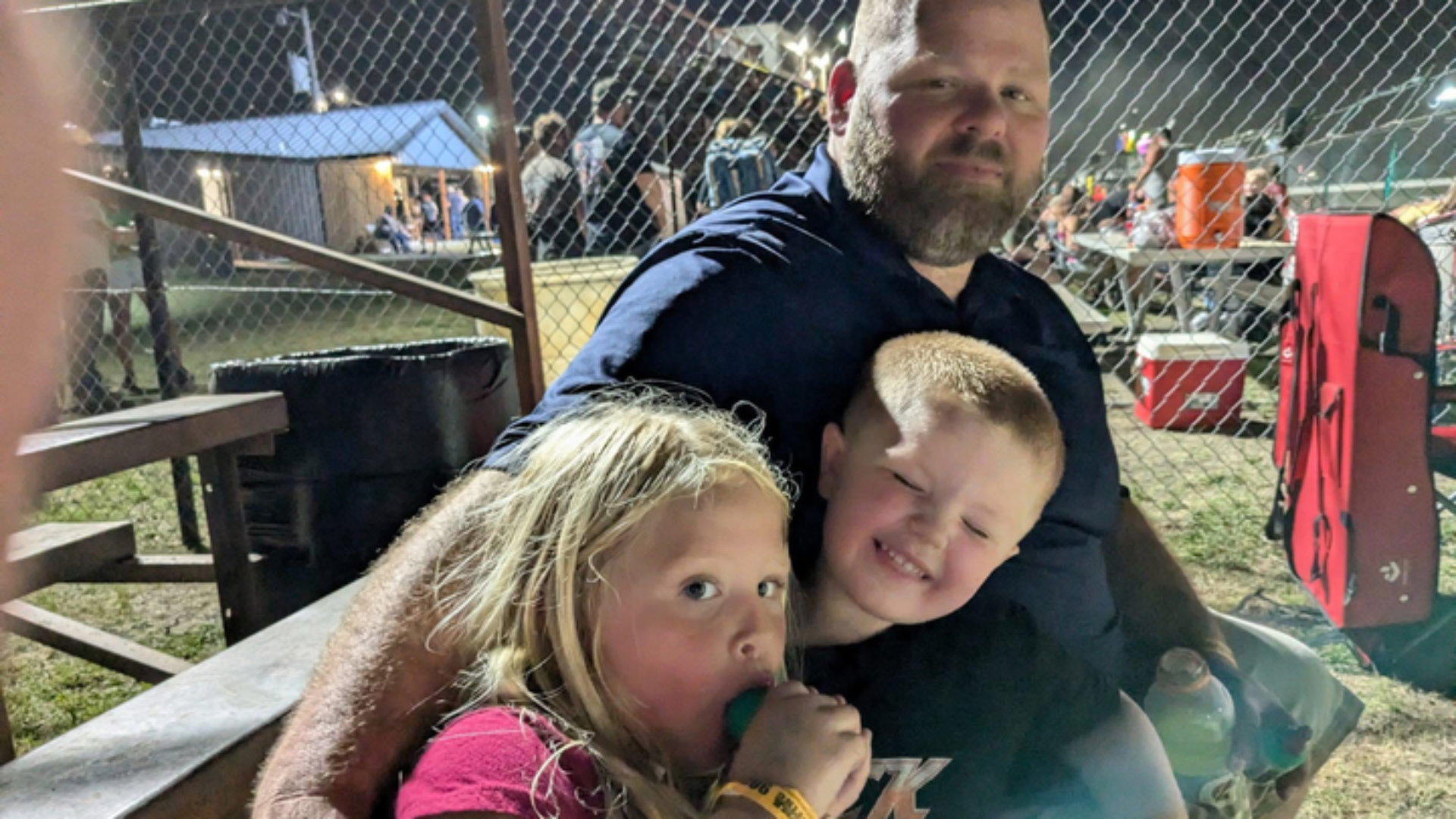 Tommy Moorehead and kids Lynnlee and Tommy Jr.