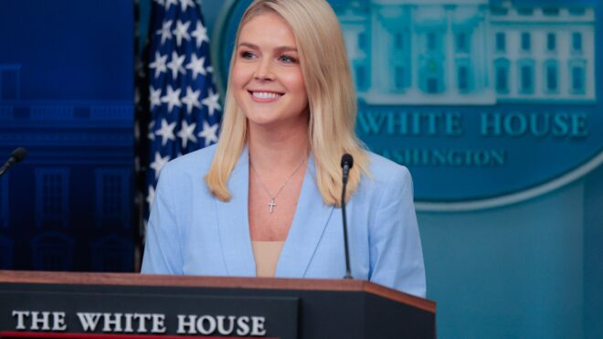 White House press secretary Karoline Leavitt