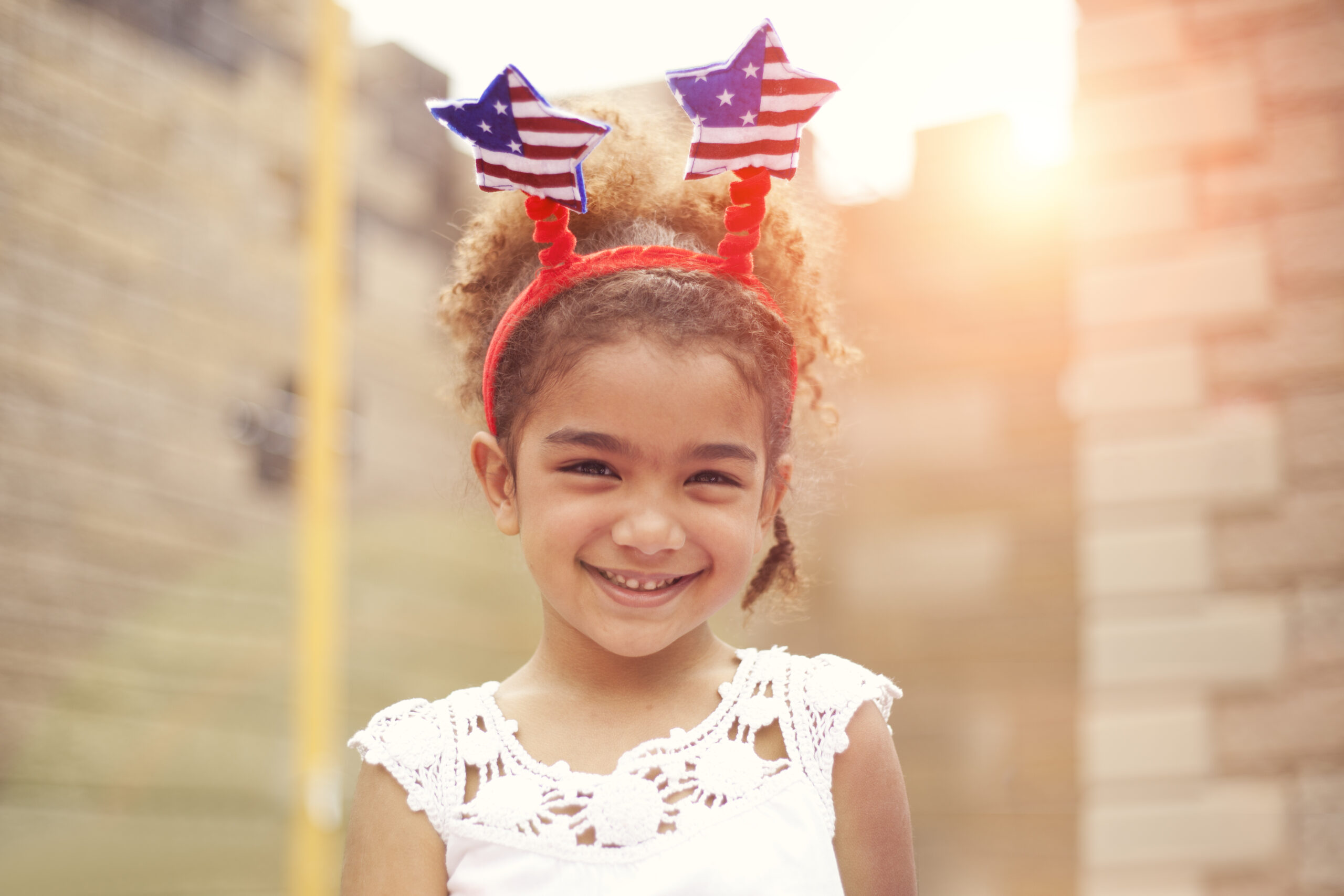 fourth of july hair glitter