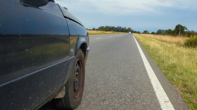 car on highway
