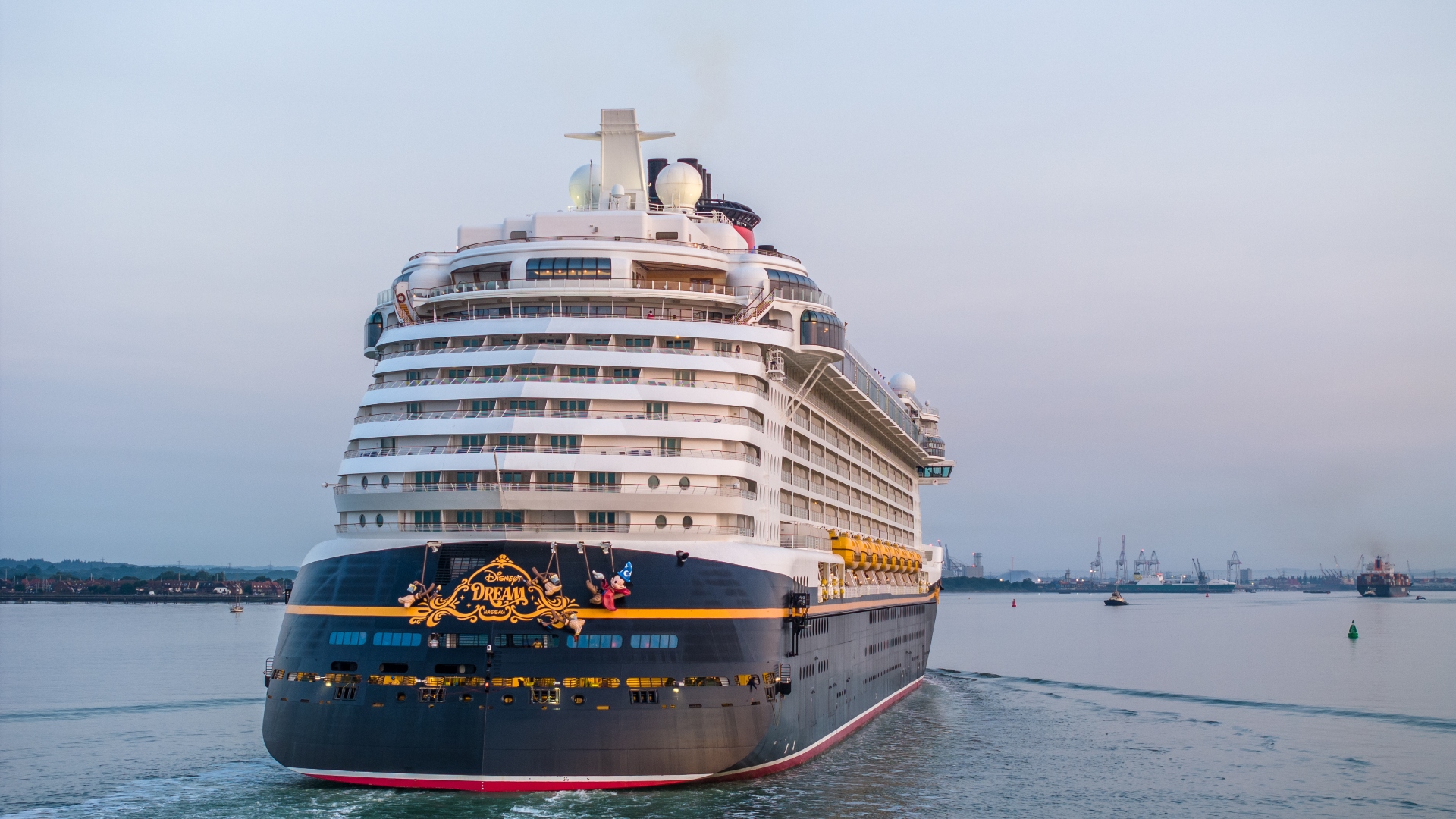 front of disney cruise ship