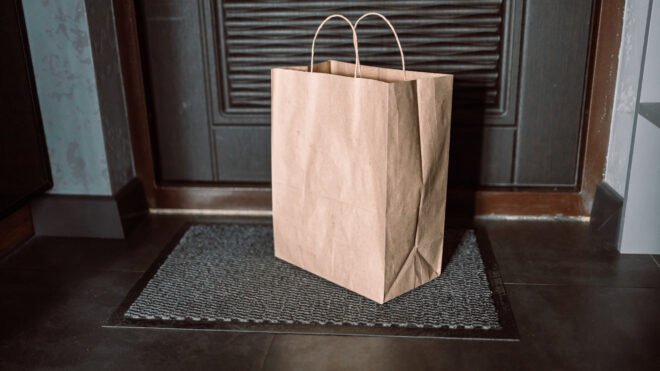 Contactless food delivery
