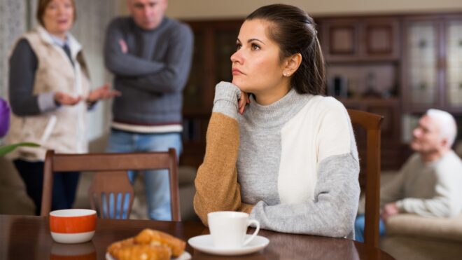 woman looking angry