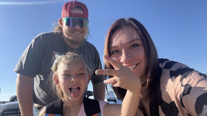 Anyssa Zancanella, Danniel McMicheal and their 5-year-old daughter Azaylee