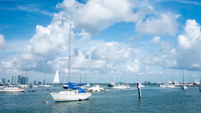 sailboats in Miami, Florida