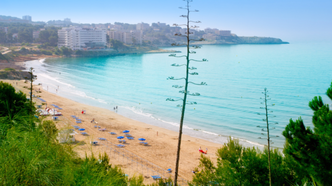 Llarga beach in Spain