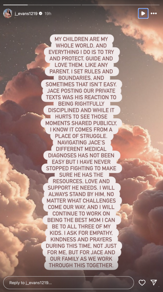 Jenelle Evans Instagram Stories