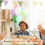 African-American Boy at Birthday Party
