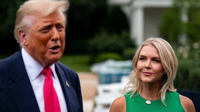 Donald Trump and Karoline Leavitt