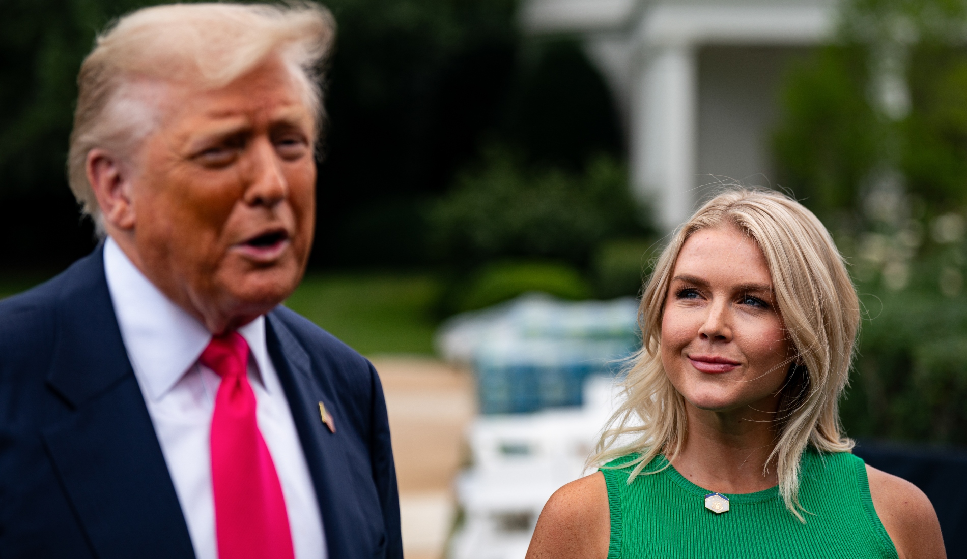Donald Trump and Karoline Leavitt