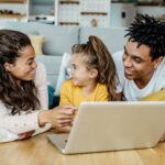 family-on-computer