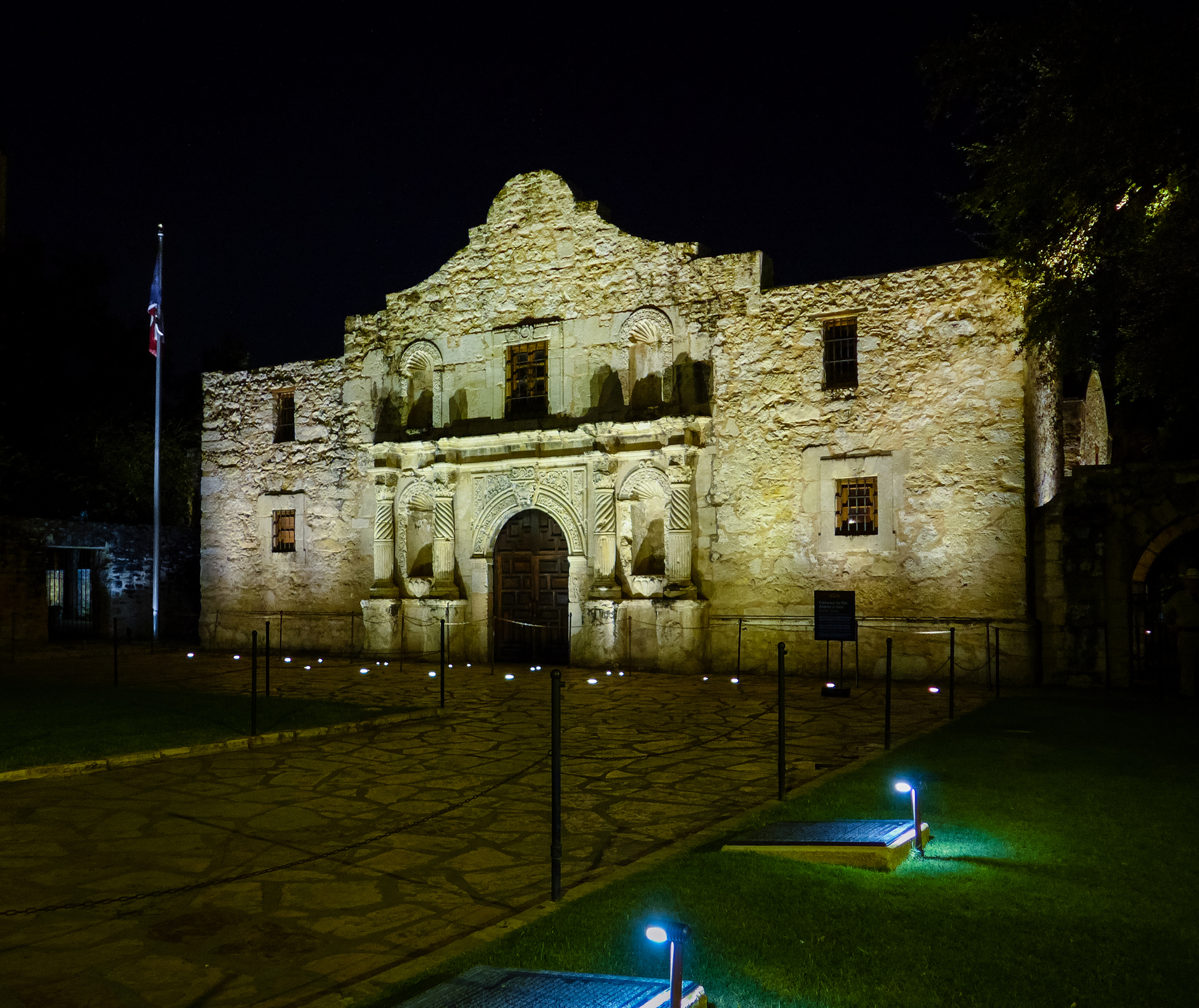 Alamo mission in San Antonio, Texas.