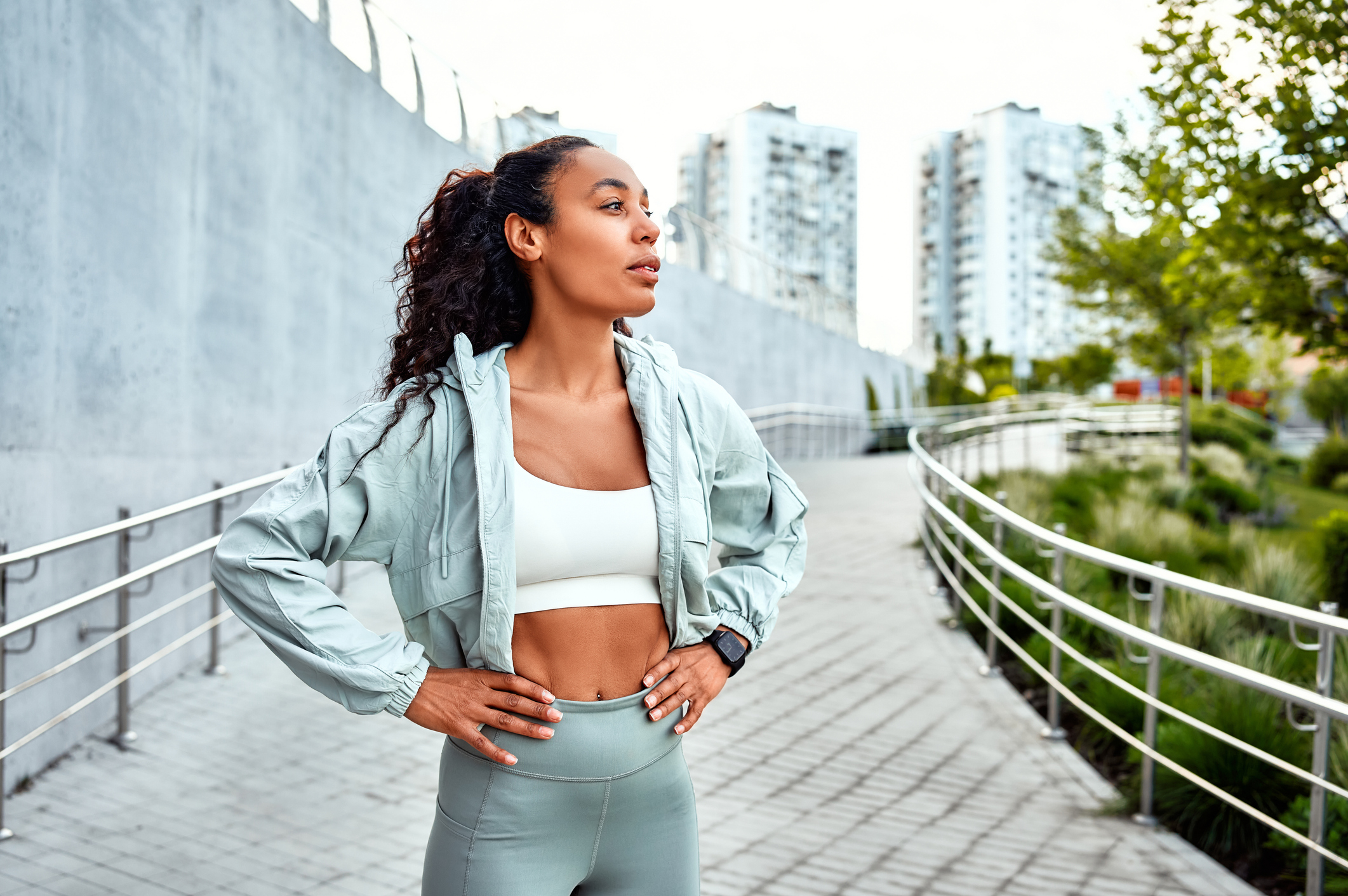 woman working out outside woman working out outside