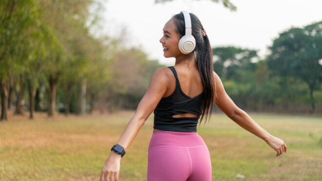 woman working out