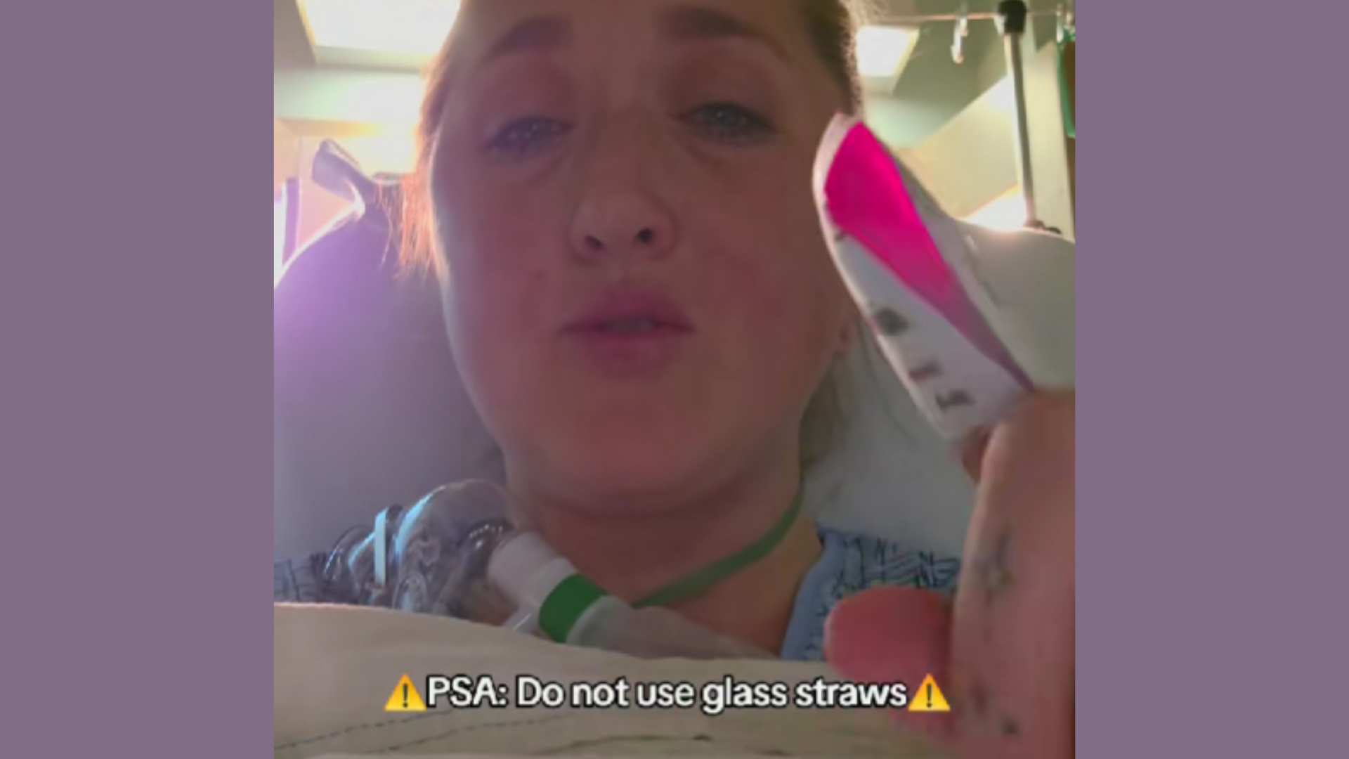Woman Warns People To Throw Away Their Glass Straws After Traumatic Medical Scare