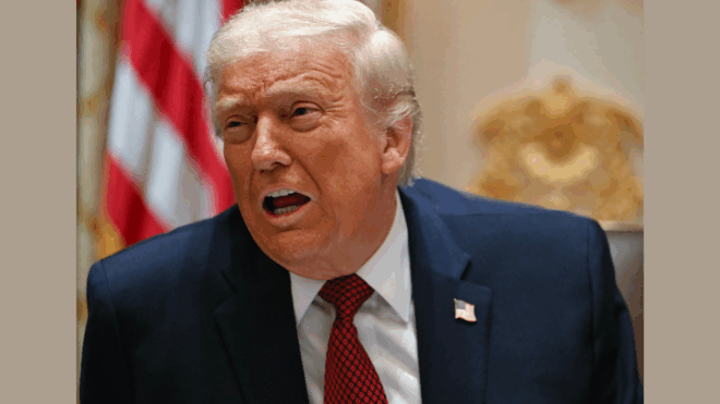 Donald Trump looking perplexed