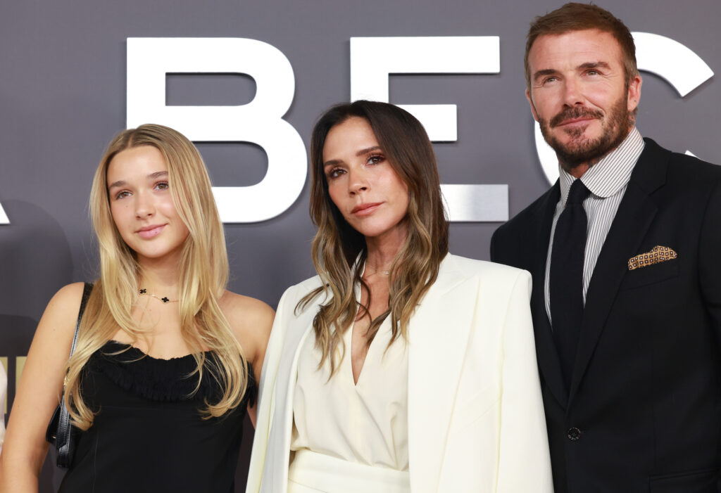 Harper, Victoria, and David Beckham